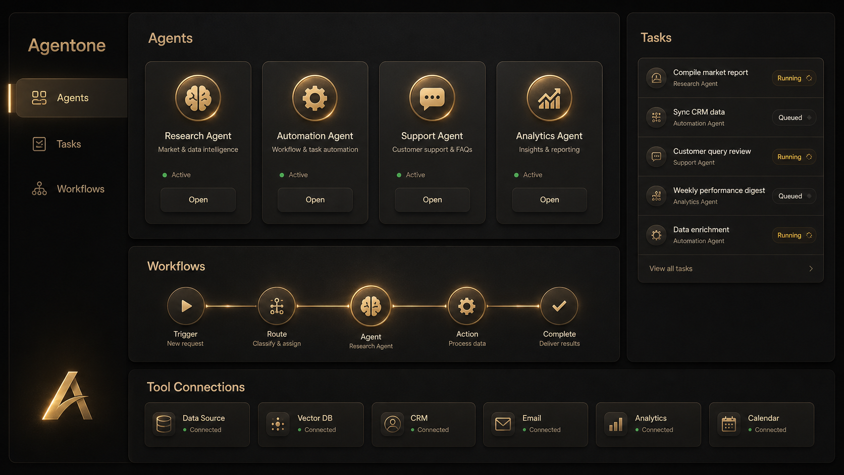 Agentone demo preview
