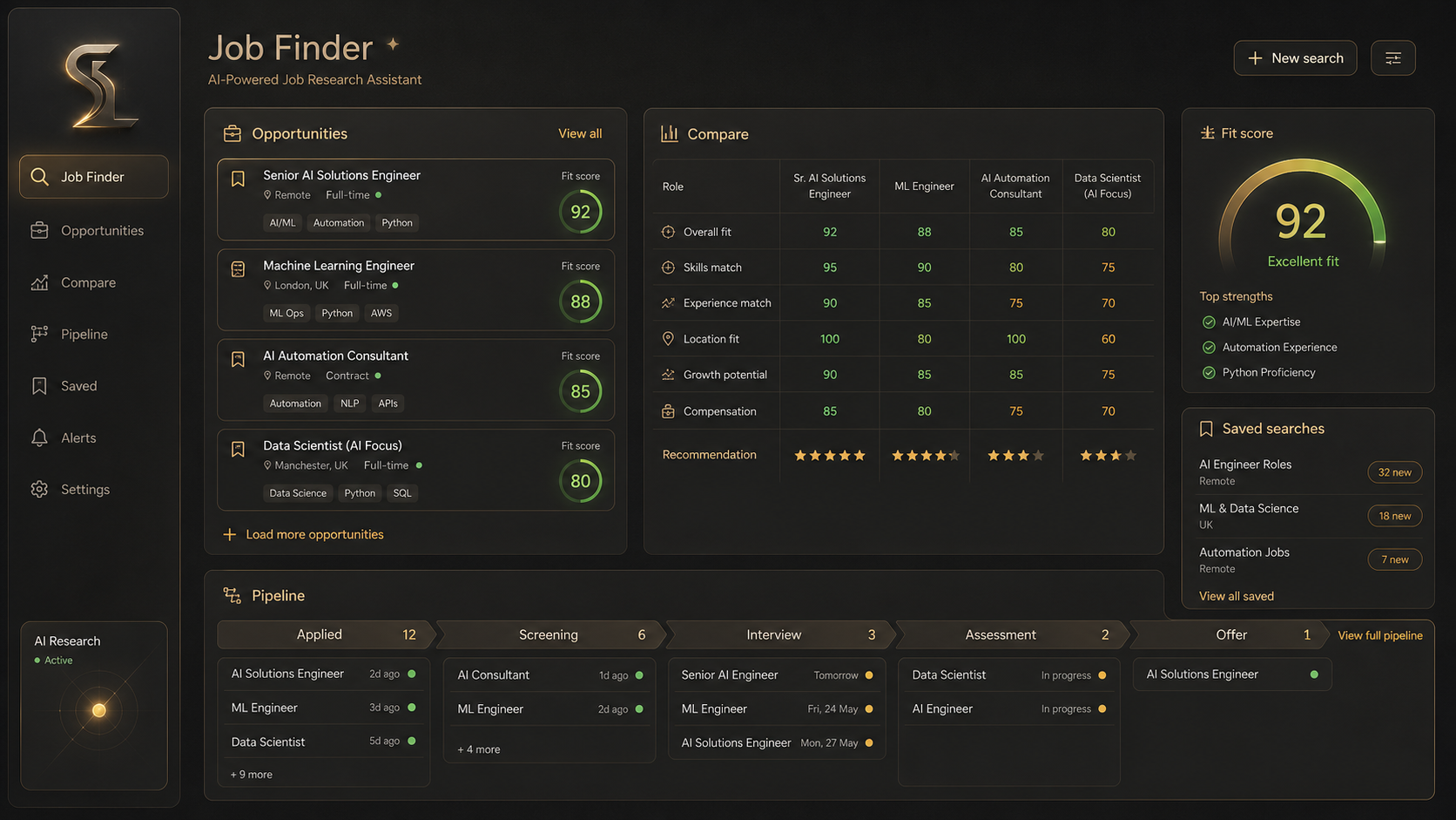 Job Finder demo preview